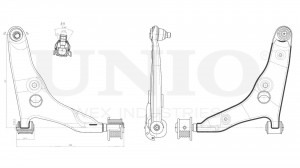 Рычаг передней подвески правый нижний SSP-40152 UNIO