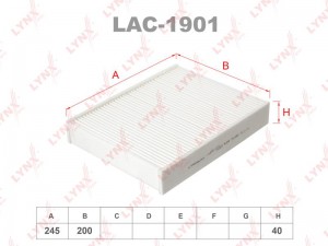 фильтр салона!\ BMW F20/F22/F30/F34/F32 13> LAC-1901 LYNXAUTO