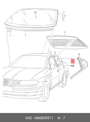 AUDI/ VW 6N0 839 511 VAG