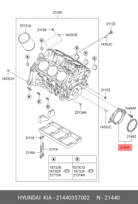 21440357002 HCASE ASSY-OIL SEAL 21440357002 MOBIS