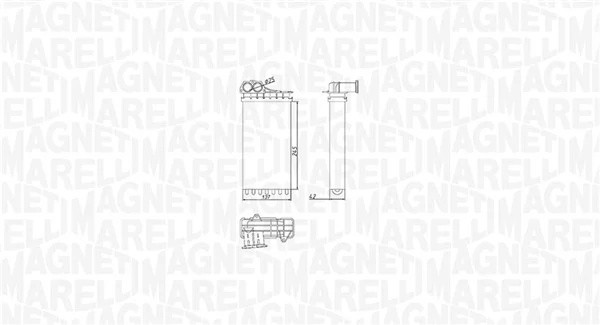 Отопитель PEUGEOT C3-206-XSARA 350218436000 350218436000 MAGNETI MARELLI