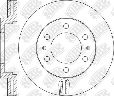 Диск тормозной HYUNDAI H1 Starex 08- RN1457 RN1457 NIBK