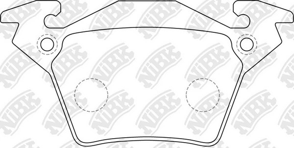 Колодки тормозные MERCEDES Vito (W638) задние (4шт.) NIBK PN0141 NIBK