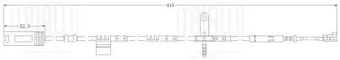 Датчик износа колодок Mini Cooper (09-) перед. L=815 (PFS 0004) PFS 0004 TRIALLI