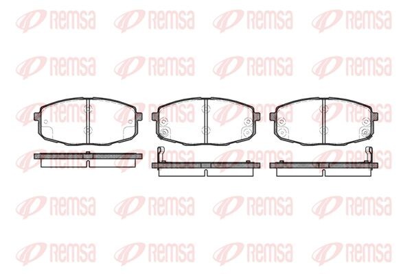 1038 02 FDB1869 [0K2JA3328Z] !колодки дисковые п.\ KIA Carens 1.6-1.9CRDi 02> 103802 REMSA