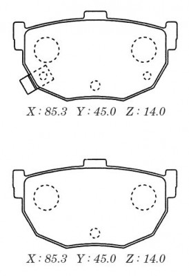 Замена на D1044MH Колодки тормозные дисковые  HYUNDAI ELANTRA III Saloon (XD) D1 D1044M MK KASHIYAMA