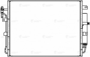 Радиатор кондиц. для ам Land Rover Discovery (04-),(09-),Range Rover Sport I (05 LRAC 10160 LUZAR