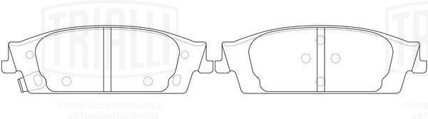 Колодки торм. Chevrolet Tahoe (14-)/Cadillac Escalade (14-) диск. зад. (PF 4399) PF 4399 TRIALLI