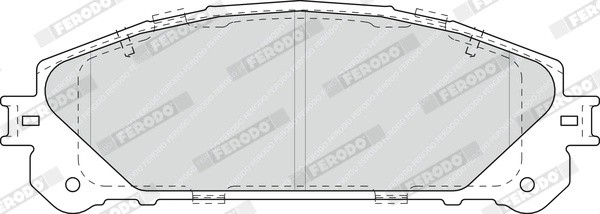 Колодки торм.пер. FDB4354 FERODO