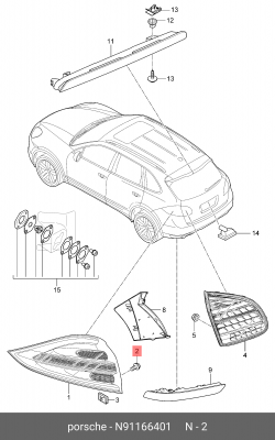 Винт VW AUDI SEAT SKODA OE N 911 664 01 VAG