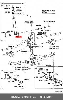 подшипник опоры амортизатора переднего!\ Toyota Agya/Avanza/Calya/Cami/Rush 90043-85174 TOYOTA