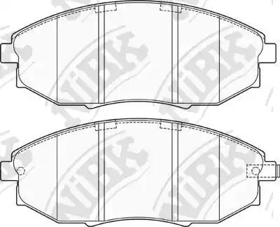 Колодки тормозные дисковые CHEVROLET EPICA 07-  PN0380 PN0380 NIBK