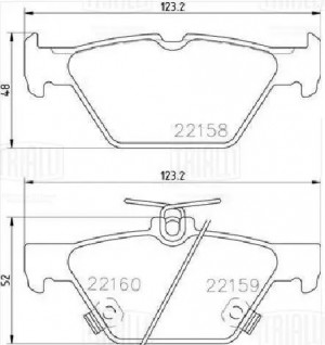 Колодки торм. для а/м Subaru XV (17-) диск. зад. PF4018 PF4018 TRIALLI