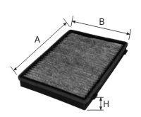 Фильтр салона угольный AG196CFC AG 196 CFC GOODWILL