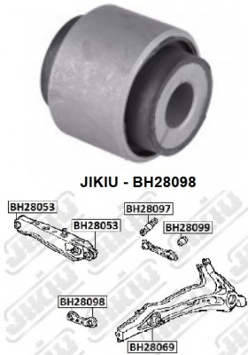 Сайлентблок задн подвески HONDA CIVIC 87-01, CR-V 96-01, INTEGRA 89-01 BH28098 BH28098 JIKIU