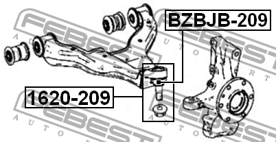 Пыльник шаровой опоры BZBJB-209 BZBJB-209 FEBEST