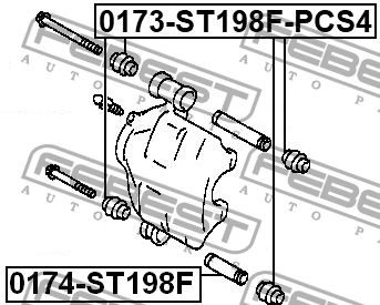 TOYOTA COROLLA E90 (1987-1993) 0174-ST198F FEBEST