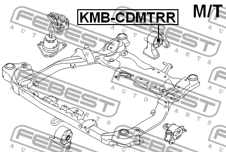 Сайлентблок KMB-CDMTRR KMB-CDMTRR FEBEST