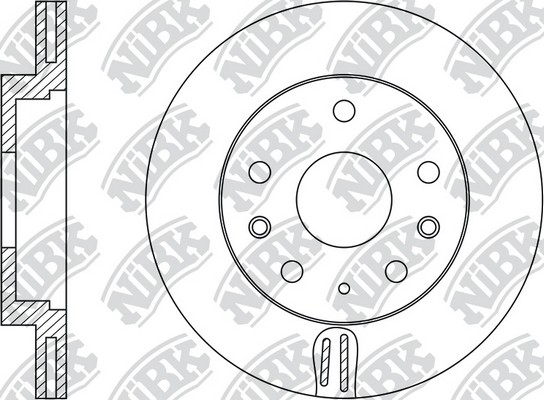Диск тормозной MAZDA 6 (08-12) передний (1шт.) NIBK RN1515 NIBK