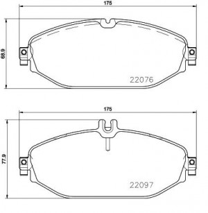 Колодки тормозные P50124 P50124 BREMBO
