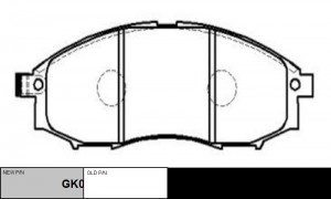 колодки дисковые передние!\ Nissan Pick 2.4i/2.5Di 4WD 02> GK0726 CTR