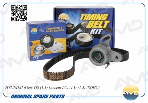 Комплект ГРМ (ремень ГРМ +ролик) HYUNDAI Getz TB, 1,3, Accent LC, 1,3, 1,5, SOHC AMD.KITBR3 AMD