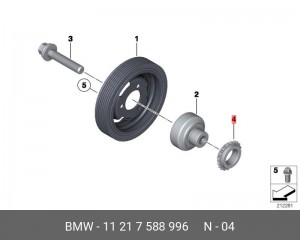 звездочка коленвала!\ BMW F20 11 21 7 588 996 BMW