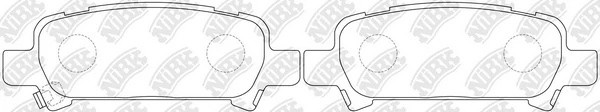 Колодки тормозные SUBARU Forester,Legacy,Impreza задние (4шт.) NIBK PN7415 NIBK