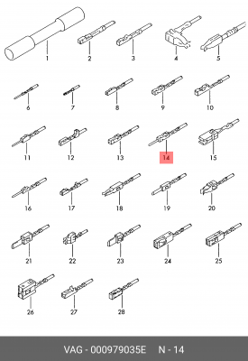 ПРОВОД 000979035E 000 979 035 E VAG
