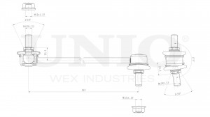Стойка стабилизатора передняя левая SSP-50160 UNIO