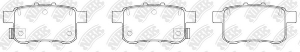 Колодки задние (HONDA ACCORD VIII 08-) PN8864 PN8864 NIBK