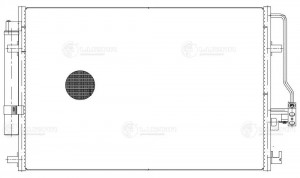 Радиатор кондиц. с ресивером для а/м Mercedes Sprinter (06-)/Volkswagen Crafter  LRAC 1502 LUZAR