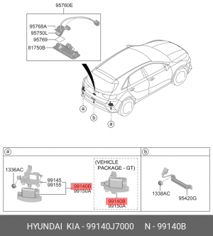 99140J7000 БЛОК УПРАВЛЕНИЯ ДАТЧИКАМИ ПАРКОВКИ 99140J7000 HYUNDAI
