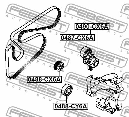 MITSUBISHI ASX (2010>) 0488-CY6A FEBEST