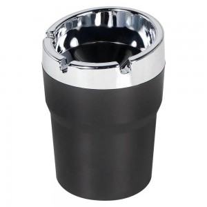 Пепельница автомобильная в штатное место черная/серебро AIRLINE AAT-01 AIRLINE