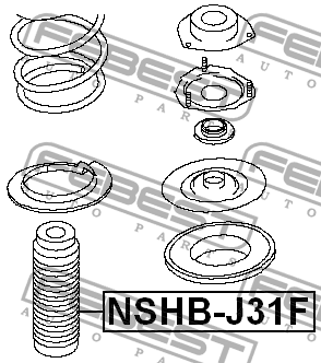 NISSAN INFINITI FX 35/45 (S50) (2003-2007) NSHB-J31F FEBEST