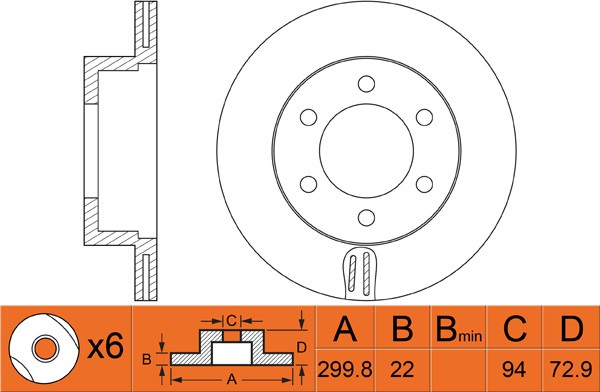 Диск тормозной MITSUBISHI Pajero (02-) задний вентилируемый (1шт.) NIBK RN1249 NIBK