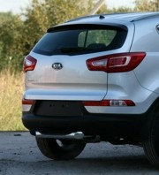 Защита заднего бампера Kia Sportage SL (d76, ступенька) R86323W600 HYUNDAI KIA