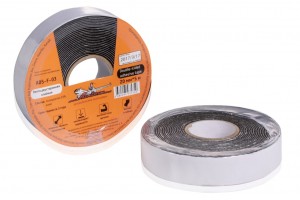 Скотч двухсторонний 20 мм х 5 м "AIRLINE" (черный) (вспененная основа) ADS-F-03 AIRLINE