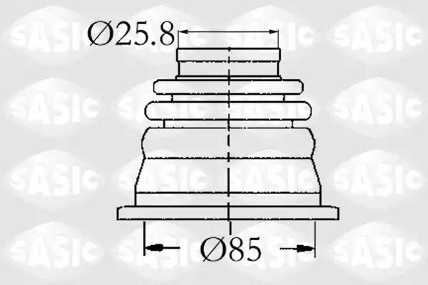 к-кт пыльника ШРУСа внутреннего!\ Renault Twingo 1.1-1.8/1.9D 91> 4003408 SASIC
