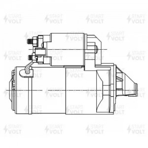Стартер для а/м Geely MK Cross (05-) 1.5i 1,4кВт (LSt 2710) LST2710 START VOLT