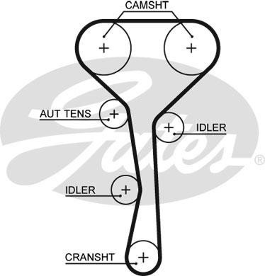 Комплект ремня ГРМ 7883-11596 K045507XS GATES