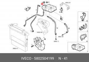 крышка расширительного бачка !\IVECO Daily 5802504199 IVECO