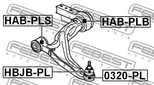 Пыльник шаровой опоры HBJB-PL HBJB-PL FEBEST