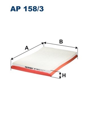 Фильтр воздушный MERCEDES Viano (W447) (дв.M274,OM622,OM651) FILTRON AP 158/3 FILTRON
