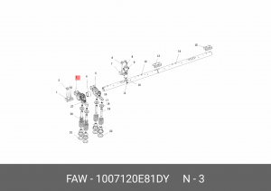 Коромысло выпускного клапана 1007120E81DY FAW