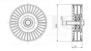 Ролик направляющий приводного ремня TNS-10002 UNIO