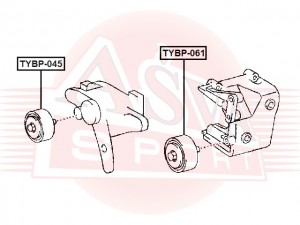 РОЛИК НАТЯЖНОЙ TYBP045 TYBP-045 ASVA