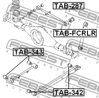 Сайлентблок TAB-342 TAB-342 FEBEST