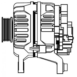 Генератор для а/м VAG Passat B5 (96-)/A4 (97-)/A6 (97-) 1.6i/1.8i/1.8T 90A (LG 1 LG 1803 START VOLT